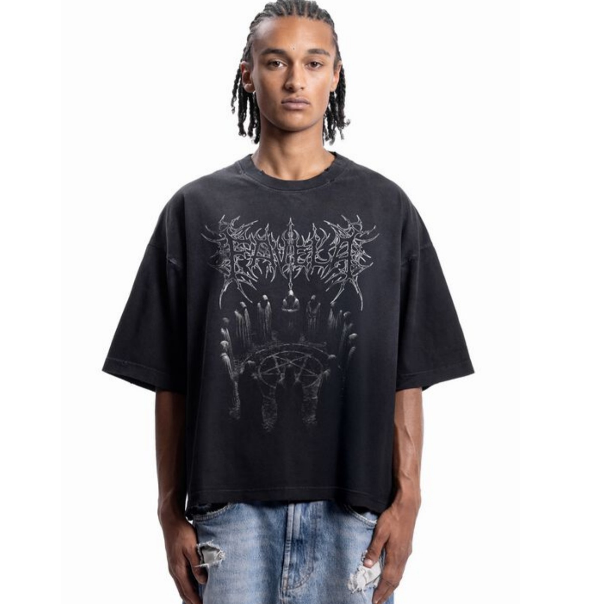 Streetwear Brand Fonts - Camiseta de algodón con estampado gráfico