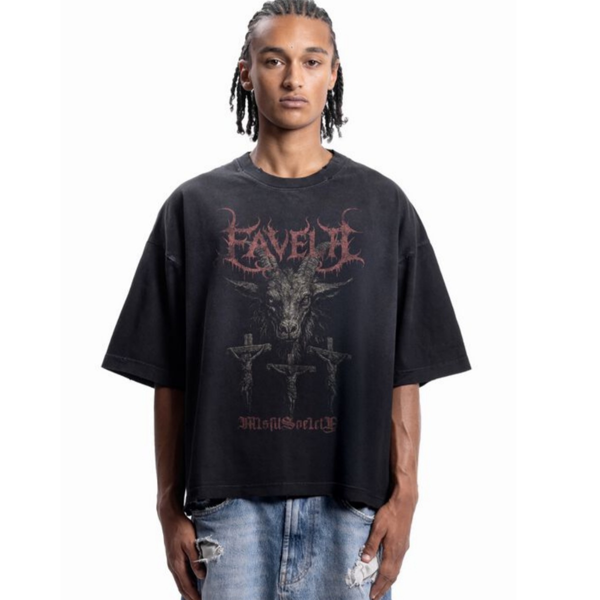 Streetwear Brand Fonts - Camiseta de algodón con estampado gráfico