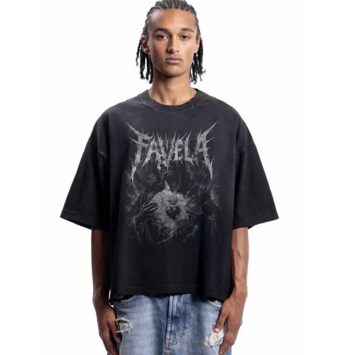 Streetwear Brand Fonts - Camiseta de algodón con estampado de