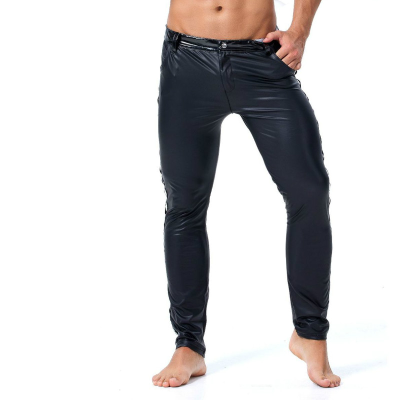 Pantalones de cuero sintético  - Streetwear Brand For Men reseña y precio