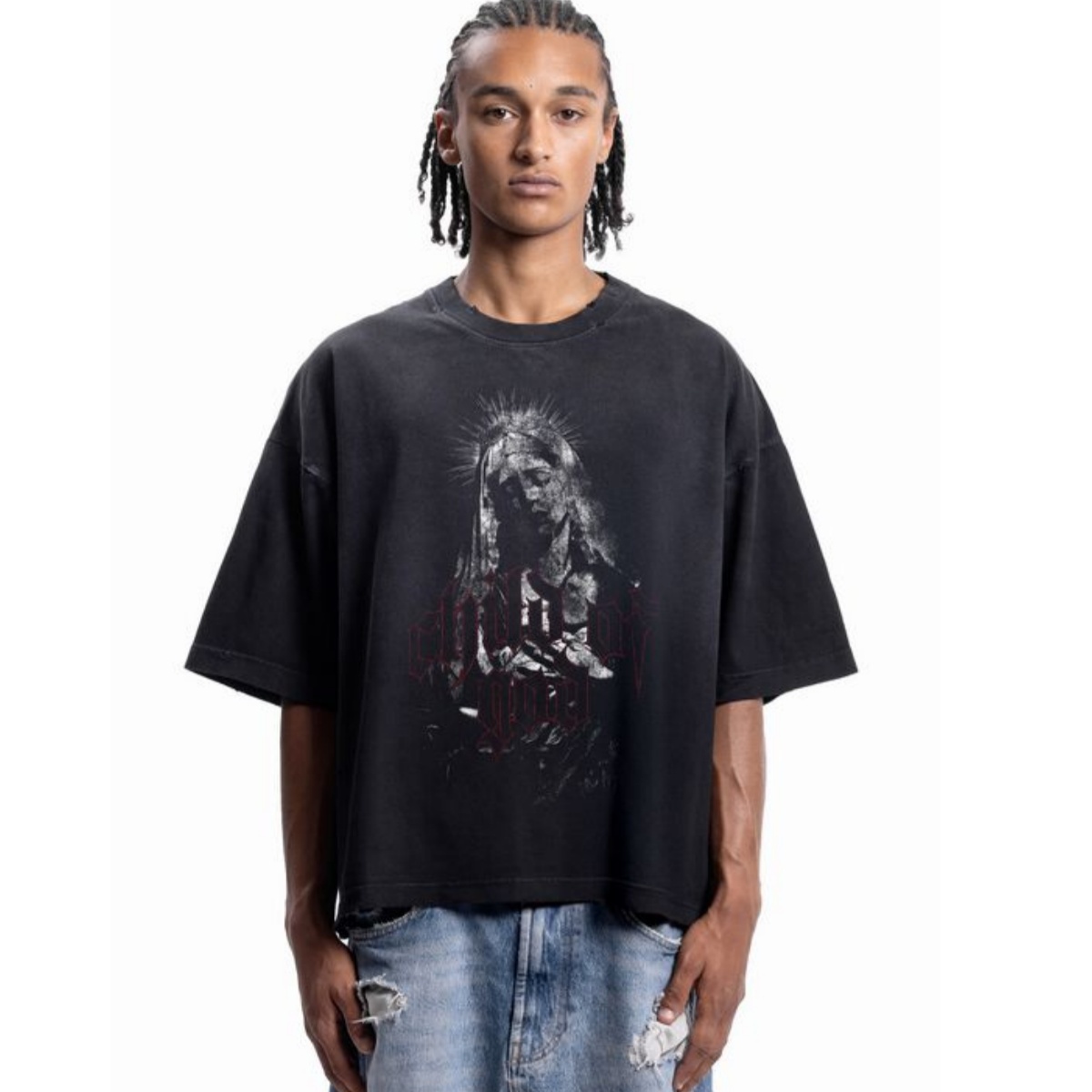 Camiseta de algodón con estamp - Streetwear Brand Fonts reseña y precio